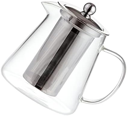Glass Flower Teapot Stainless Steel Kettle Japanese Tea Pots Dispensing Stainless Steel Tea Infuser Glass Teapot For Stovetop Infuser Teapot Floral Tea Strainer Tea Filte,Transport-15.5X11.5X8.5CM by Unknown