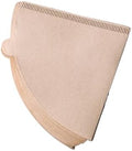 50 Pieces of Conical Coffee Filter Paper, with Fine Texture and Smooth Filtration, Suitable for Camping(V02(Large)) by Unknown
