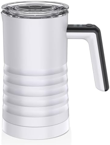 Electric Milk Frother 4 in 1, 400W, 580ml, Hot and Cold (US Plug) by Unknown