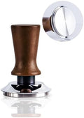 51/53/58MM Solid Wood Espresso Tamper Manual Press Coffee Tampers with Calibrated Spring Loaded Home Coffee Barista Accessories(51MM-Flat) by Unknown