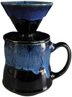 Premium Ceramic V 60 Coffee Maker 460ml with Cone Shape Filter Home Brewing Set Ideal for Single or Double Use Ceramic Brewing Set by Unknown