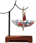 Porcelain Tea Filter with Hanging Hook, Red peony by Unknown