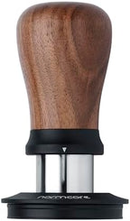 Normcore 53.3mm Coffee Tamper V5, Spring-loaded Espresso Tamper with 6 Adjustable Pressure Settings, Tri-Spring Technology, Titanium-Coated Flat Base, Walnut Handle and Silcone Stand, Black - Image 4