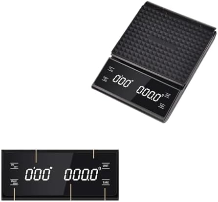 Digital Kitchen Scale, 3kg/0.1g Digital Kitchen Weight Grams Electronic Balance High Precision Coffee Scale Portable with Timer Food Espresso,for Baking Cooking Postage(White_3KG 0.1G) - Image 4