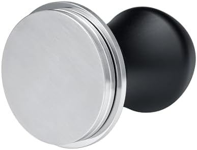 Normcore 51mm Coffee Tamper V4.1 Mini, Spring-Loaded with Click Feedback, Self-Leveling Stainless Steel Flat Baffle, Compatible with 51mm Espresso Machines Portafilter, Black - Image 5