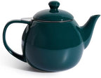 Sweese Teapots for Tea, 27 oz Porcelain Tea pot with Removable Stainless Steel Infuser, Tea Pots for Loose Tea - Dark Green by Sweese