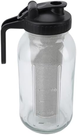 Cryfokt Cold Brew Coffee Maker, 64oz Thick Glass Iced Coffee Pitcher with - Image 3