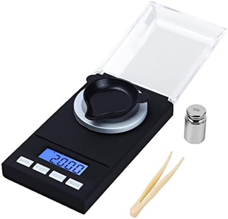 Portable Scale Food Jewelry Scale 100g Digital Scale 0.001g High Precision with 6 Weight Modes LCD Backlit Display Tare Function for Gold Silver Coins Gems - 50g by Unknown