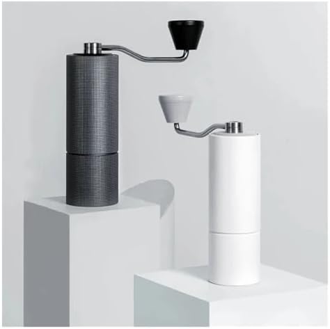 Manual Coffee Grinder Burr Inside Portable Hand Grinder With Double Bearing Positioning(Gray) - Image 2