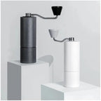 Manual Coffee Grinder Burr Inside Portable Hand Grinder With Double Bearing Positioning(Gray) - Image 2