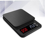 Unomor 5kg Digital Kitchen Scale with Timer Capacity Precision Weighing Scale for Cooking and Baking USB Powered Multifunctional with Led Display Black - Image 6