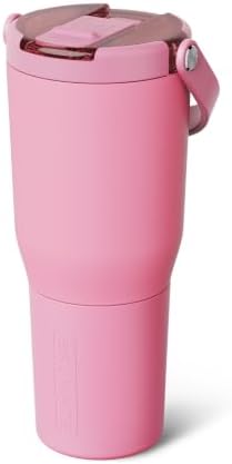 BrüMate Resa Flip 35oz Travel Tumbler with Covered Flip Down Straw | 100% Leakproof Water Bottle | Made of Insulated Stainless Steel | Cup Holder Friendly Silicone Base | 35oz (Primrose) - Image 2