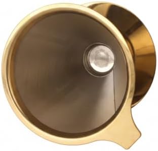 Pour Over Coffee Dripper, Stainless Steel Reusable Cone Filter, #4 Size Fits Most Carafes and Mugs (1 PC) by Unknown