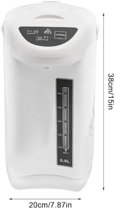 304 Stainless Steel Hot Water Dispenser, Electric Kettle, 4L Removable Water Tank, 750 Watt Adjustable Water Temperature for Tea&Coffee (White, 7.87 * 15in) - Image 5