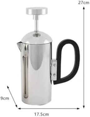 Compact Decorative Coffee Pot Ornament | Comfortable Grip, Coffee Kettle Statue with D Shaped Handle, Polished, for Displaying, Silver, Kettle - Image 5