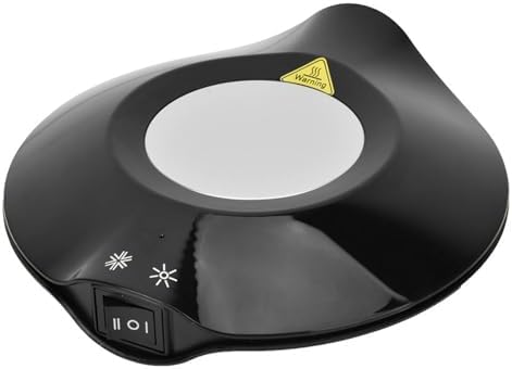 USB Coffee Er Pad - Dual Purpose Hot & Cold Drink Insulated Mat for Office & Home (Black) - Image 3