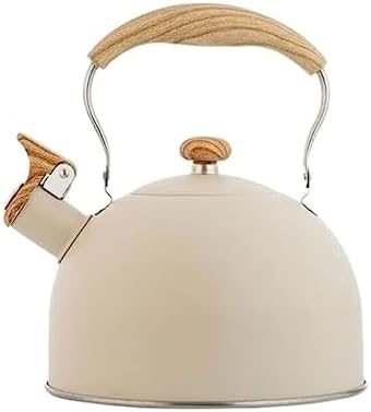 Stove Top Stove Top Kettle 2.5L Whistling Tea Kettle Stainless Steel Stovetop Teapot for Boil Water Compatible Gas Stoves Induction Cookers Whistle Kettle Teakettle(Black) by Unknown
