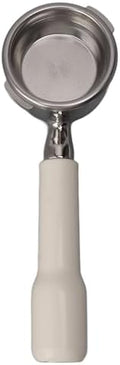 58mm Stainless Steel Bottomless Portafilter Comfortable Grip for Gaggia Coffee Machine Accessory for Lovers (White) by WGFOIP