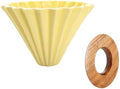 Ceramic Hand Brewing Coffee Dripper Pour Over Maker Handmade Origami Filter Cup Flower Shape Funnel Drip Cafe(Color 6,3-4CUP) by Unknown