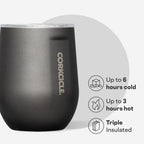 Corkcicle Stemless Wine Tumbler with Lid, 12 oz, Ceramic Slate - Image 3