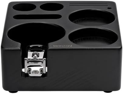 Normcore 58mm Espresso Tamping Station, Compact Black Ashwood Stand - Image 4