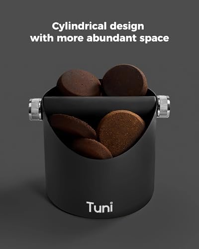 Tuni G1 Conical Burr Coffee Grinder with Coffe Knock Box(Noir) - Image 7