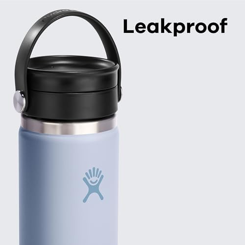 Hydro Flask Water Bottle - Insulated Stainless Steel - Wide Mouth Flex Sip Lid, Non Spill, Leakproof and Refillable in 16 Oz Agave - Image 4