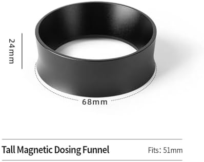 Coffee Dosing Ring Funnel Magnetic 51MM 54MM 58MM,Compatible For Delonghi,Compatible For Breville,E61 Portafilter Espresso Accessory(51mm) - Image 2