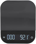 Coffee Scale with Timer, 0.1g High Precision Kitchen Scale, Digital Kitchen Scale, USB Rechargeable Small Coffee Scale, Touch Sensor, with LCD Display and Tare Function by CDQL