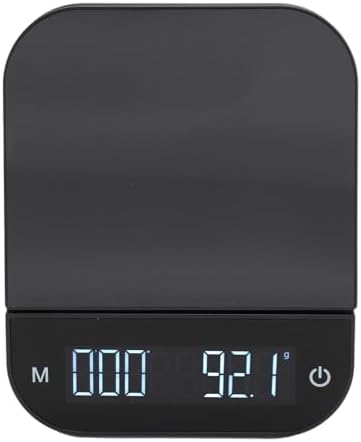 Coffee Scale with Timer, 0.1g High Precision Kitchen Scale, Digital Kitchen Scale, USB Rechargeable Small Coffee Scale, Touch Sensor, with LCD Display and Tare Function by CDQL