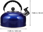 STOBAZA Whistling Tea Kettle Stainless Steel Stove Top Boiling Kettle with Ergonomic Handle for Tea Coffee Water and Daily Home Kitchen Use 2.10 Quart - Image 4