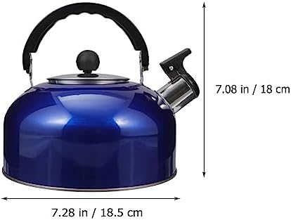 STOBAZA Whistling Tea Kettle Stainless Steel Stove Top Boiling Kettle with Ergonomic Handle for Tea Coffee Water and Daily Home Kitchen Use 2.10 Quart - Image 4