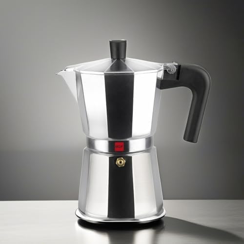 Magefesa Kenia Stovetop Espresso Moka Pot, 3-Cup/5 oz, Italian Coffee Maker for Cuban Coffee, Extra-Thick Aluminum, Heat-Resistant Handle, Safe & Easy-to-Use, Greca Coffee Maker - Image 5