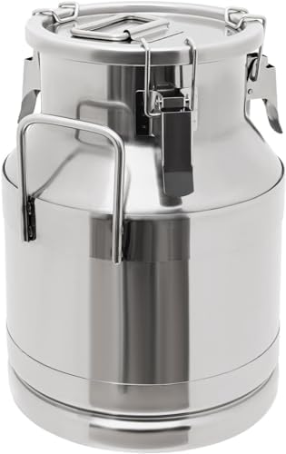 Stainless Steel Milk jug, Milk Bucket Bucket Bottle, Milk Storage Bucket Portable Pot with Silicone Sealing lid, Coffee Liquid Container Storage Tank - Image 2