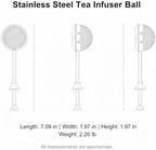 Stainless Steel Tea Infuser Ball with Fine Mesh, Snap-Lock Closure for Loose Leaf Brewing in Mugs & Teapots (1 Pack) - Image 7