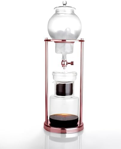 Nispira Luxury Ice Cold Brew Tower Dripper Coffee Maker, 1000 ml Copper Color by Nispira