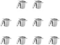 1/2/5/10pcs Stainless Steel Tea Leak Binaural Filter Mesh Infuser Reusable Strainer Teapot(With lid 10pc) by Unknown