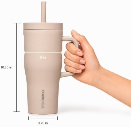 Corkcicle Cruiser Handle Tumbler, 22 oz, Rifle Paper Co. Garden Party - Image 5