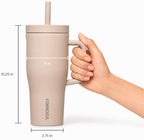 Corkcicle Cruiser Handle Tumbler, 22 oz, Rifle Paper Co. Garden Party - Image 5