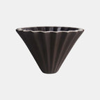 Ceramic Coffee Dripper Pour Over Coffee Maker Handmade Origami Coffee Filter Cup Flower Shape Funnel Drip Cafe Cake Cup Home(Brown,3-4CUP) - Image 2