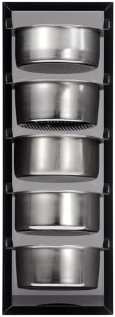 Normcore 54mm Espresso Filter Basket Stand, Holds 5 Espresso Filter Basket Rack Storage Holder Acrylic Stand for 54mm Portafilter Baskets, Frosted Black - Image 2