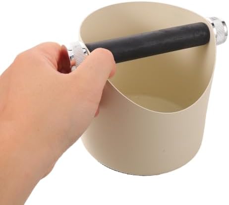 Stainless Steel round Espresso Coffee Knock Box with Removable Bar - Image 4