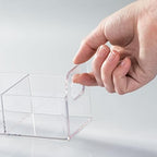 mDesign Plastic Condiment Organizer and Tea Bag Holder - 9" Long Kitchen Pantry/Countertop Storage Caddy - Divided Chip, Snack, Granola, Oatmeal Packet Holder - Lumiere Collection - 4 Pack - Clear - Image 3