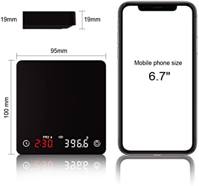 Coffee Scale, Espresso Scale,Weigh Digital Coffee Scale with Timer,Type-C Charging KC200 - Image 2