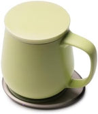 Ui+ Self-Heating Mug Set – Verde Green | 18 fl oz / 532 mL Ceramic Coffee & Tea Mug Set with Heating Pad - Image 2