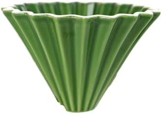 Ceramic Coffee Dripper Pour Over Maker Handmade Origami Filter Cup Flower Shape Funnel Drip Cafe Cake Home(Color 07) by Unknown