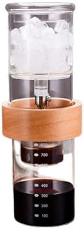 Cold Brew Coffee Maker Glass Drip Tower Adjustable Flow Control by WANLWH