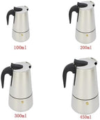 Moka Pot 2/4/6/9 Cups Stovetop Espresso Coffee Maker Stainless Steel - Image 4