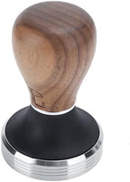 Silicone Coffee Tampering Mat Stainless Steel Coffee Tampering Mat with 58mm Wooden Tamper for Home Kitchen (Black) - Image 5