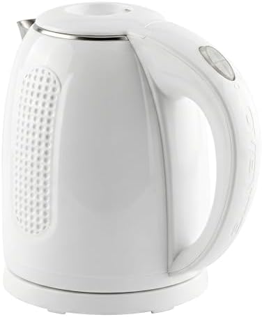 OVENTE 1.7L Double Wall Electric Tea Kettle, 1100W Power, White KD64W by OVENTE